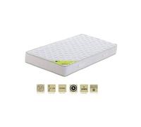 Matelas 140x190 x 21 cm - ferme - aertech+ 35 kg/m3 hr haute densité - hypoallergénique - 5 zones de confort