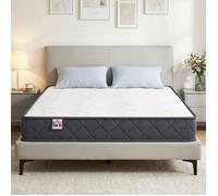 Matelas 140x190cm matelas 2 personnes mousse à mémoire de forme 20cm d'épaisseur certifié Oeko-Tex fermeté moyenne