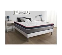 Matelas 140x190cm VITAL ERGO ressorts ensachés + Mémoire de forme maxi épaisseur 7 zones de confort