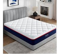 Matelas 140x200 cm INRE, Très épais 30 cm, Matelas Hybride, Ressorts Ensachés, Confort Ferme, Certifié Oeko-tex, 7 Zones Ergonomie
