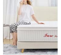 Matelas 140x200 cm INRE Très épais epaisseur 30 cm Mousse mémoire de forme,Réversible Soutien Parfait,Hypoallergénique