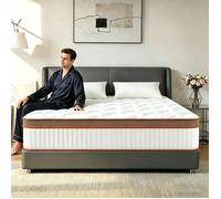 Matelas 140x200 cm Premium - Hauteur 32 cm - Mousse à mémoire de Forme + Luxe Latex - Soutien Ferme - Respirant - 10 Zones