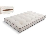 Matelas 140x200 naturel avec coco et 2x latex - Futon Comfort Relax Kedro - Pascall Lin