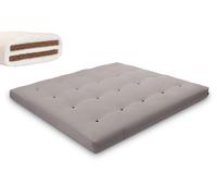 Matelas 140x200 naturel avec coco - Futon Medium Duo Coco - Pascall Gris