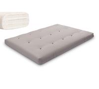 Matelas 140x200 naturel avec latex - Futon Comfort Trio Latex - Pascall Gris
