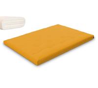 Matelas 140x200 naturel avec latex - Futon Slim Duo Latex - Pascall Jaune