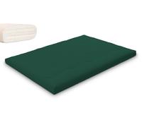 Matelas 140x200 naturel avec latex - Futon Slim Duo Latex - Pascall Vert Bouteille