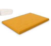 Matelas 140x200 naturel avec latex - Futon Slim Latex - Pascall Jaune