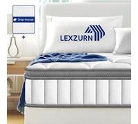 Matelas 140x200cm/9 couches de confort avec noyau à ressorts ensachés niveau de fermeté H3/Matelas 2 place à 7 zones /matelas avec drap-housse/hypoallergénique G