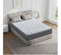Matelas 160×200 cm, Très Ép 27 cm, Ressorts Ensachés Ferme H3, Confort Dos & Soutien Optimal, OEKO-Tex
