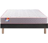 Matelas 160 x 200 Au lit 160x200 + sommier velours nuit + pieds