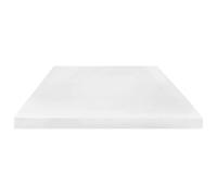 Matelas 160 x 200 cm 7 zones mousse de polyuréthane 10 cm H2 H3 | Blanc, revêtement 100 % polyester, soutien lombaire, orthopédique, invités