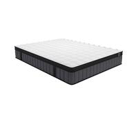 Matelas 160 x 200 cm hybride ressorts ensachés 7 zones et gel à mémoire de forme ép.25cm - TOLCA de YSMÉE