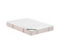 Matelas 160 x 200 cm ressorts ensachés 5 zones accueil mémoire de forme et coutil anti-punaises de lit ép.24 cm - VIREVO de NATUREA