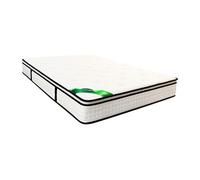 Matelas 160 x 200 cm ressorts ensachés 7 zones surmatelas intégré et coutil bambou ép.26cm - MIREZA de NATUREA