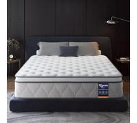 Matelas 160x190 cm Hauteur 26cm, 7 Zones Matelas à Ressorts, H3 Degré deFermeté, Hybride Matelas avec 1000 Ressorts et Mousse, 2 Personnes Indépendance de Couchage, Soulage la pression, Respirant