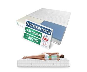 Matelas 160x190 pour 2 personnes - Double fermeté équilibré & ferme - Matelas à ressorts ensachés 160 x 190 - 1000 ressorts pour une adaptabilité optimale - Grand matelas pour couples
