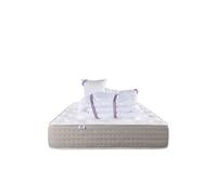 Matelas 160x200 cm, Dreamlux, 26 cm , ressorts ensachés, mousse haute densité, indépendance du couchage, face été/hiver + 2 Oreillers + Couette