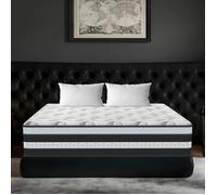 Matelas 160x200 cm - Ép 26cm - Luxe Matelas de Lit d'Adulte - Mousse à Mémoire de Forme - 10 Zones de Confort - Mi-Ferme H3
