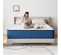 Matelas 160x200 cm - Epaisseur 28 cm - TUNCCO Mousse mémoire de forme -H3 Moyenne Ferme- 7 Zones de Confort - Deux Faces