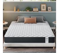 Matelas 160x200 cm INRE, 25cm, Haute résilience, 7 zones, Ferme, Tissu respirant