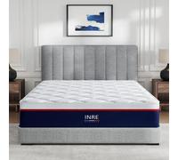 Matelas 160x200 cm INRE - 30cm hybride, Ressorts ensachés, Ferme, Oeko-tex, 7 zones