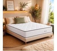 Matelas 160x200 cm,Iris,20cm,mémoire de forme,indépendance du couchage,face été/hiver fabrication PORTUGAL