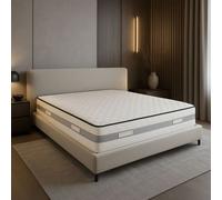 Matelas 160x200 cm Memoire de Forme 70 Kg/m3 - Hauteur 25,5 cm Ferme - 7 Zones de Confort - ame rembourrage 100 % polesther - âme 100 % polyuréthane poli lattex Haute Resilience -