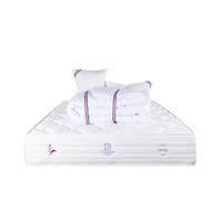 Matelas 160x200 cm,Patriote Mousse,27cm,mémoire de forme ,Indépendance du Couchage,Soutien ferme + 2 Oreillers + Couette