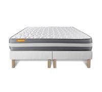 Matelas 160x200 + double sommiers 80x200 Memo Plus Memoire de forme 3 zones