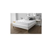 Matelas 160x200 Memo Luxe Ressorts ensachés + mémoire de forme 5 zones de confort MAXI épaisseur