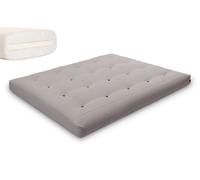 Matelas 160x200 naturel avec latex - Futon Medium Latex - Pascall Gris