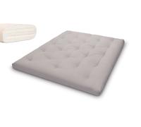 Matelas 160x200 naturel avec latex - Futon Slim Duo Latex - Pascall Gris