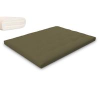Matelas 160x200 naturel avec latex - Futon Slim Duo Latex - Pascall Kaki