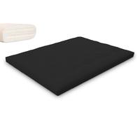 Matelas 160x200 naturel avec latex - Futon Slim Duo Latex - Pascall Noir