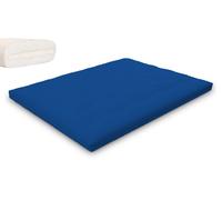 Matelas 160x200 naturel avec latex - Futon Slim Latex - Pascall Bleu