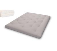 Matelas 160x200 naturel avec latex - Futon Slim Latex - Pascall Gris