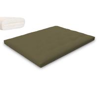 Matelas 160x200 naturel avec latex - Futon Slim Latex - Pascall Kaki
