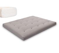 Matelas 160x200 naturel - Futon Comfort Natural - Pascall Gris