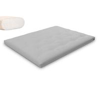 Matelas 160x200 naturel - Futon Slim Natural - Pascall Gris Clair
