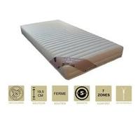 Matelas 160x200 x 19,5 cm ferme - déhoussable housse lavable - 7 zones de confort - ame poli lattex 33 kg/m3 - hypoallergénique G