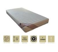 Matelas 160x200 x 19,5 cm très ferme - déhoussable housse lavable - 7 zones de confort - ame poli lattex 33 kg/m3 - hypoallergénique G