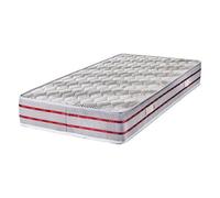 Matelas 160x200 x 21,5 cm - Ferme - Tissu Bambou - Mousse 35 Kg/m3 Haute Résilience - 5 Zones de Confort