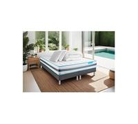 Pack BODYZONE 180x200 Ressorts ensaches 3 zones Ultra epaisseur + Couette + 2 oreillers