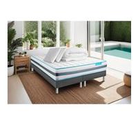 Pack BODYZONE 180x200 Ressorts ensaches 3 zones Ultra epaisseur + Couette + 2 oreillers