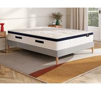 Matelas 180 x 200 cm hybride ressorts ensachés 7 zones et mémoire de forme ép.30cm - MARQUIS de PALACIO