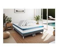 Pack PERFORM 180x200 Mousse a memoire de forme ProfiZone 5 zones Ultra epaisseur + Couette + 2 oreillers