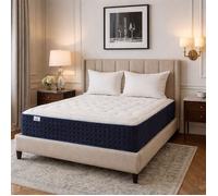 Matelas 180x200 cm, Nuage, 22 cm, mousse mousse haute densité, mi-ferme, face été/hiver + 2 oreillers