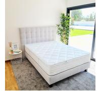 Matelas 180x200 cm, Thermotec, 24cm, mémoire de forme, ferme, indépendance du couchage, face été/hiver