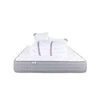 Matelas 180x200 cm, Zen, 20 cm, mémoire de forme, ferme, face été/hiver + 2 oreillers + couette